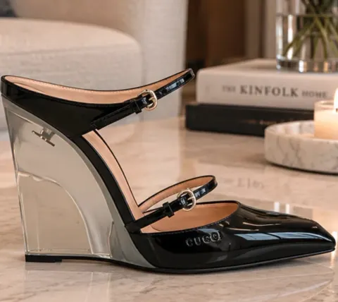 Mules à semelles Compensees GUCCI