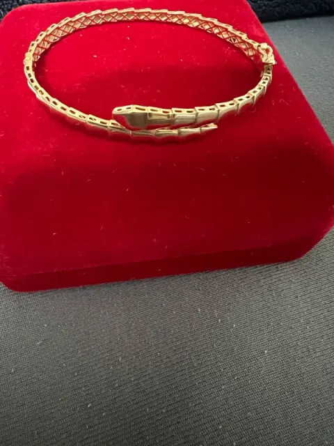 Pulseira serpente ouro 18 crt