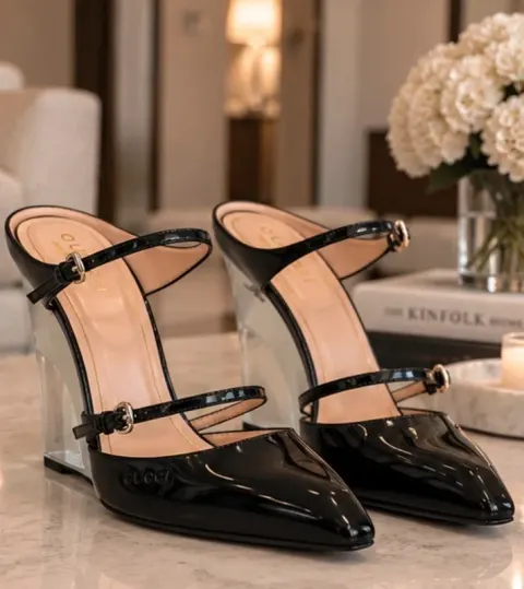Mules à semelles Compensees GUCCI