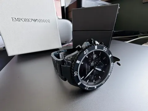 NOVO! Relógio Emporio Armani Diver Cronógrafo em Cerâmica