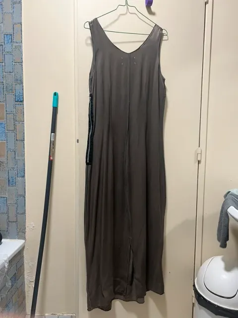 Maison Martin Margiela 1990 Vestido outono do avesso com forro 36/S arquivo