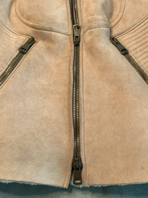 arquivo vintage gucci by tom ford 2003 jaqueta estruturada de shearling