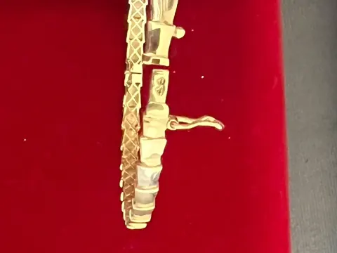 Pulseira serpente ouro 18 crt