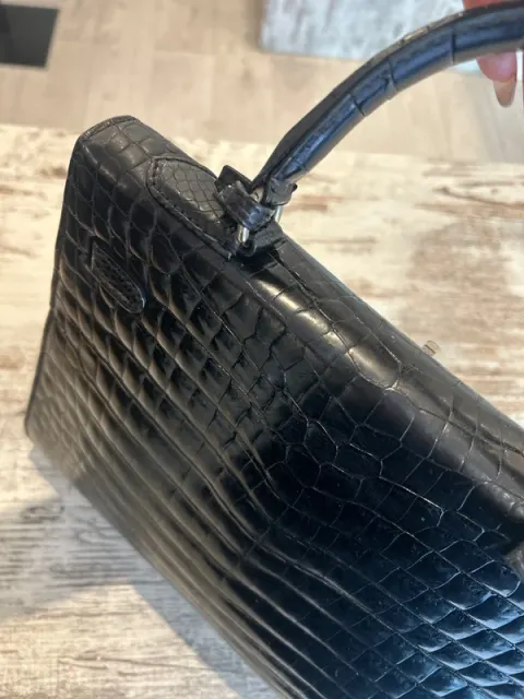 Bolsa de crocodilo real - Franco Parmeggiani
