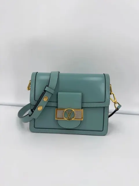 Bolsa Louis Vuitton Dauphine em couro de bezerro em lindo azul