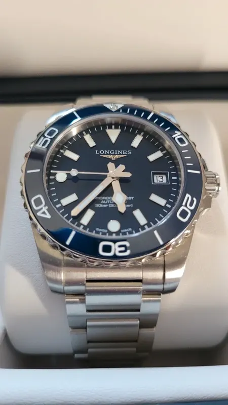 Longines HydroConquest 39 mm versão azul – 2026