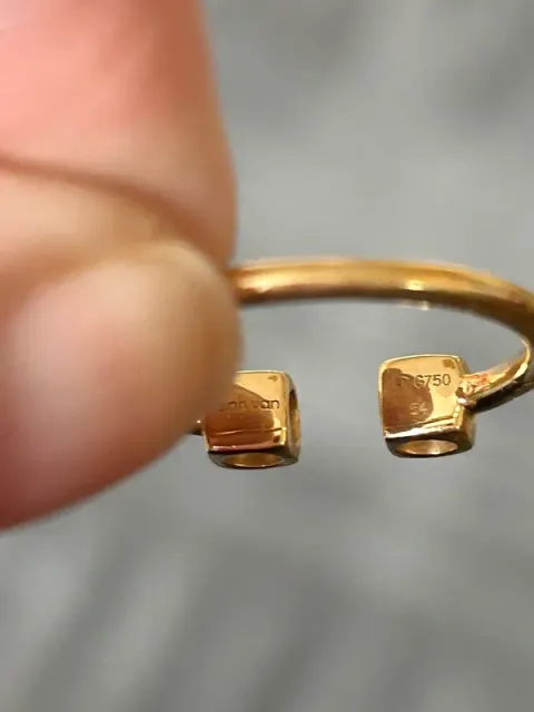 Dinh van ´Bague Le Cube - 2 Diamantes’