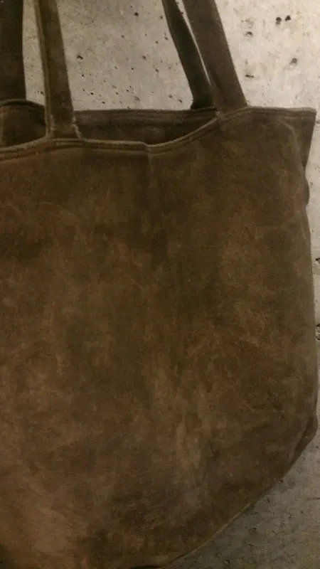 Bolsa tote de pele