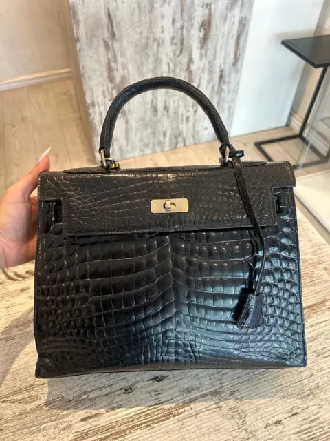 Bolsa de crocodilo real - Franco Parmeggiani