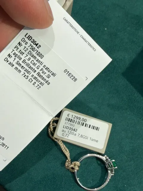 Anello Miluna Smeraldo