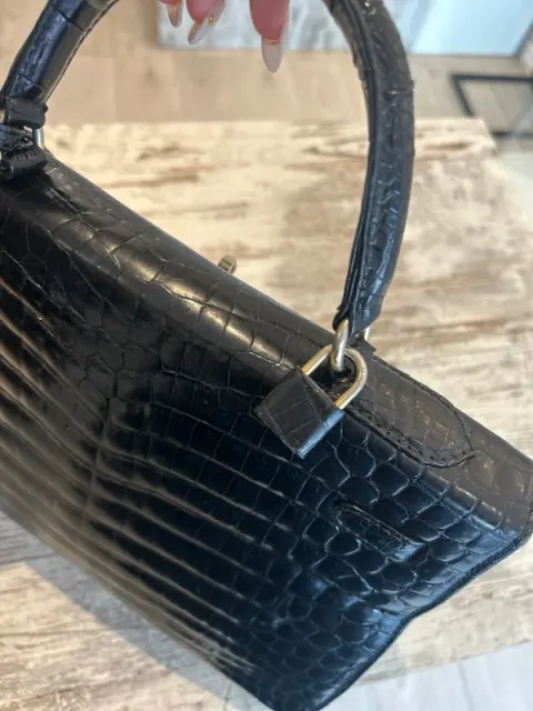 Bolsa de crocodilo real - Franco Parmeggiani