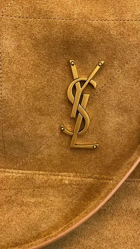 Bolsa Saint Laurent Jamie em camurça caramelo