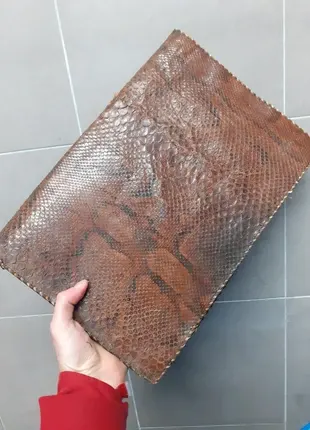 Bolsa tote de pele