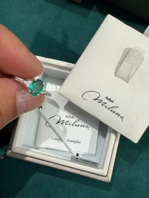 Anello Miluna Smeraldo