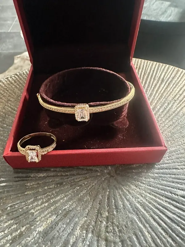 Conjunto de 18 quilates echt gouden 10,8 gramas