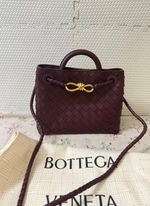 Bottega Veneta Pequeno Andiamo Borgonha